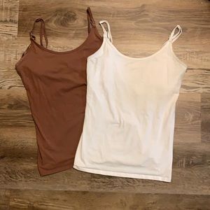 Two Old Navy Breastfeeding Tank Tops